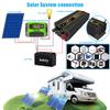 FONOBO 2000W/2600W Pure Sine Wave Inverter for Rv Truck Inverter 12/24V to 110/220V Dc to Ac Power Converter with Ac Outlets,2600W/12V-110V view 3
