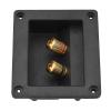 2 Way Speaker Box Terminal Cup Binding Post , Power Speaker Screw in Terminal Plates , Subwoofer Plug Acoustic Components for HiFi Speaker , Speaker Terminal Box for personally constructed Home Speaker Kits view 1