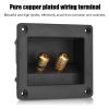 2 Way Speaker Box Terminal Cup Binding Post , Power Speaker Screw in Terminal Plates , Subwoofer Plug Acoustic Components for HiFi Speaker , Speaker Terminal Box for personally constructed Home Speaker Kits view 2