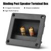 2 Way Speaker Box Terminal Cup Binding Post , Power Speaker Screw in Terminal Plates , Subwoofer Plug Acoustic Components for HiFi Speaker , Speaker Terminal Box for personally constructed Home Speaker Kits view 3