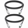 2-Pack 3m/9.84ft 10G Direct Attach Copper Cable, SFP+ Passive Twinax DAC Cable for Cisco SFP-H10GB-CU3M, Ubiquiti, Arista, D-Link, Intel, Meraki, Mikrotik, Netgear, TP-Link etc. view 1