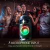 Brookstone Rumble Tower Portable Bluetooth Speaker with LED Light Show and 3 Light Modes, Wireless Speaker, Portable Speaker with Wheels, Handle for Easy Carry, Rechargeable, Mic Input, USB/AUX/FM view 3