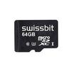 Swissbit SFSD064GN1AM1MT-I-5E-211-STD, Memory Cards Industrial microSD Card, S-55u, 64 GB, 3D TLC Flash, 40C to +85C view 1