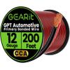 GEARit 12 Gauge Wire (200ft - Black/Red) GPT Automotive Primary Bonded Wire - 2 Conductor CCA for Car Audio, Speaker, Trailer Harness, Electrical - 200 Feet Total 12ga awg view 1