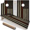 Lone Star Art Cornhole Board Wraps and Decals for Boards Set of 2 Skins Professional Vinyl Covers Sticker - Firefighter Red Line American Flag Fire Department Decal (Fire Fighter Support Flag) view 1