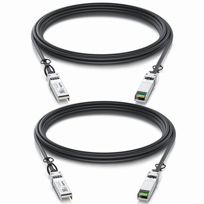 2-Pack 2.5m/8.20ft. 10G Direct Attach Copper Cable, SFP+ Passive Twinax DAC Cable for Cisco SFP-H10GB-CU2.5M, Ubiquiti, Arista, D-Link, Intel, Meraki, Mikrotik, Netgear, TP-Link etc.