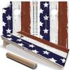 Cornhole Wraps for Boards Vinyl Decals (Set of 2) Lake Life Stars and Stripes Design, Bean Bag Toss Game Stickers, Durable Cornhole Skins for Outdoor Boards (Boards Not Included) view 1