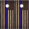 Cornhole Wraps for Boards Vinyl Decals (Set of 2) Police Support Flag Lake Life Design Durable Corn Hole Bean Bag Toss Wraps, Stickers & Skins Outdoor Game Board Covers (Boards Not Included) view 3