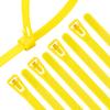 XINGO 100PCS 18 inch Yellow Releasable Cable Zip Ties Adjustable Wire Cable Ties, Reusable Zip Ties Tie Straps For Multi-Purpose Use Indoor And Outdoor Plastic Tie Wire view 1