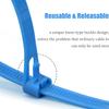 XINGO 100PCS 18 inch Yellow Releasable Cable Zip Ties Adjustable Wire Cable Ties, Reusable Zip Ties Tie Straps For Multi-Purpose Use Indoor And Outdoor Plastic Tie Wire view 4
