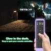 2 Pack Remote Case for Vizio XRT136, Silicone Cover for LCD LED TV Controller, Smart TV Remote Skin Sleeve Glow in The Dark Blue and Purple view 2