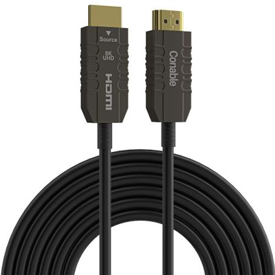 8K Fiber Optic HDMI Cable 100FT, HDMI Cable, Ultra HD, 48Gbps, Supports 8K@60Hz, 4K@120Hz, 2K@144Hz, HDR, HDCP 2.2&2.3, Dolby, eARC for Xbox, Series X, Laptop, Monitor, Switch, PS5, UHD TV