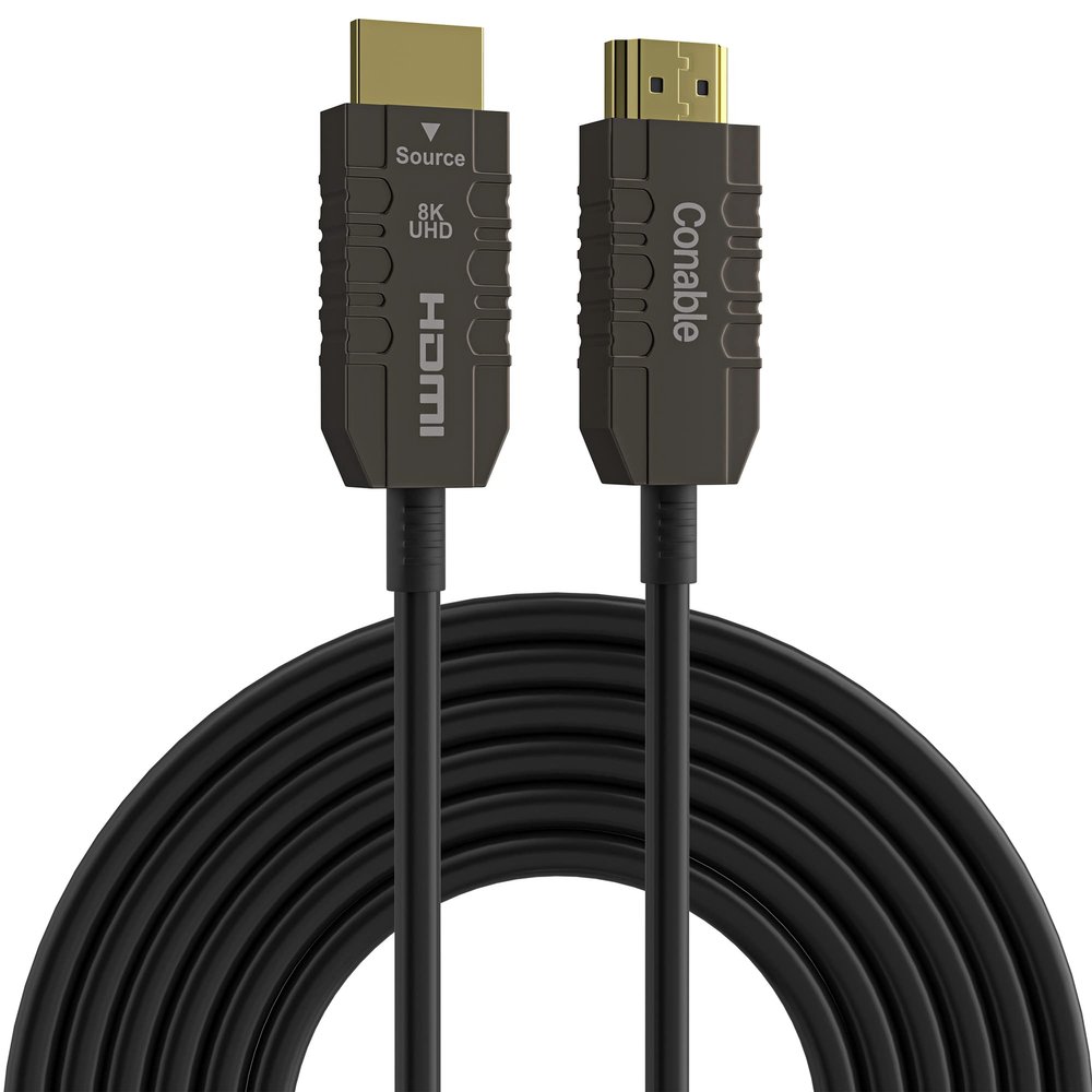 8K Fiber Optic HDMI Cable 100FT, HDMI Cable, Ultra HD, 48Gbps, Supports 8K@60Hz, 4K@120Hz, 2K@144Hz, HDR, HDCP 2.2&2.3, Dolby, eARC for Xbox, Series X, Laptop, Monitor, Switch, PS5, UHD TV
