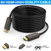 8K Fiber Optic HDMI Cable 100FT, HDMI Cable, Ultra HD, 48Gbps, Supports 8K@60Hz, 4K@120Hz, 2K@144Hz, HDR, HDCP 2.2&2.3, Dolby, eARC for Xbox, Series X, Laptop, Monitor, Switch, PS5, UHD TV view 2