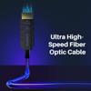 8K Fiber Optic HDMI Cable 100FT, HDMI Cable, Ultra HD, 48Gbps, Supports 8K@60Hz, 4K@120Hz, 2K@144Hz, HDR, HDCP 2.2&2.3, Dolby, eARC for Xbox, Series X, Laptop, Monitor, Switch, PS5, UHD TV view 4