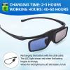 RF 3D Glasses, Active Shutter RF 3D Glasses Rechargeable Suitable for RF 3D TV Projectors, RF 3D Eyewear for Sony Epson Toshiba Sharp, Compatible with TDG-BT500A, SSG-5100GB, AN3DG40 view 2