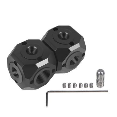 BGNing Multi-Hole Adapter Screws, Transfer Screw, 1/4, 3/8 Anti-Reverse Mounting Screw for Tripod, Hand Selfie Stick, Microphone, Camera cage (Double-Layer Anti-Reverse)