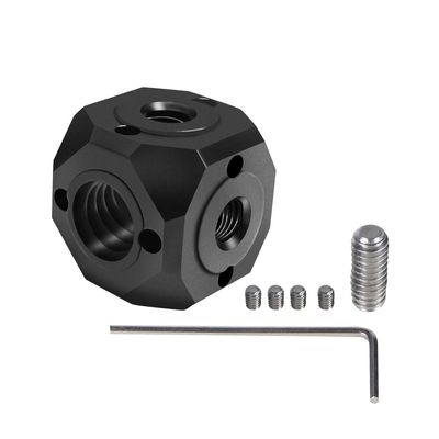 BGNing Multi-Hole Adapter Screws, Transfer Screw, 1/4, 3/8 Anti-Reverse Mounting Screw for Tripod, Hand Selfie Stick, Microphone, Camera cage (Single-Layer Anti-Reverse)