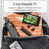 Portable ATSC HD TFT LED Digital TV - 5" Mini TV with Remote Control, 1080P, Rechargeable Battery, USB & TF Card Support, for Car, Camping & Kitchen view 4