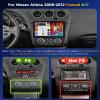 HiFi 16EQ 2G+64G Car Stereo Radio for Nissan Altima 2008-2012 Manual A/C with Carplay Android Auto MirrorLink,Podofo 9inch 1080P IPS HD IPS Touchscreen Bluetooth RDS FM Radio GPS WiFi Backup Camera view 2