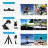 Andoer Action Camera Accessory Kit, Compatible with GoPro Hero 10/9, Sports Camera Accessory Set with Waterproof Case, Silicone Protective Case, Selfie Stick, Various Mounts and More, Carry Bag view 3