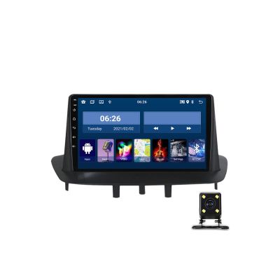 ZYLR 9" Car Stereo Double Din Touch Screen Car Radio Audio Receiver for Renault Megane 3 2008-2014 FM Radio Bluetooth MP5 Player with Backup Camera/SWC/USB Port/GPS Navigation,1g+16g