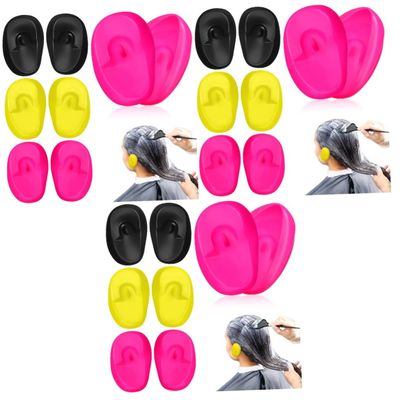 KALLORY 18pcs Hair Dyeing Earmuffs Reusable Ear Protectors for Salon and Home Use and Lightweight Ear Covers for Hair Coloring and
