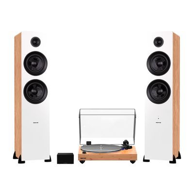 Fluance RT85 Reference High Fidelity Vinyl Turntable, PA10 Phono Preamp and Ai81 Powered Floorstanding Speakers, Ortofon 2M Blue Cartridge, 150W Class D Amplifier, Bluetooth (Lucky Bamboo)