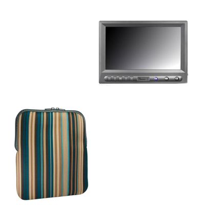 BoxWave Case Compatible with Avinair AV-FPV-819W - Chic Pouch, Retro 70's Design Neoprene Slip Sleeve - City Lights