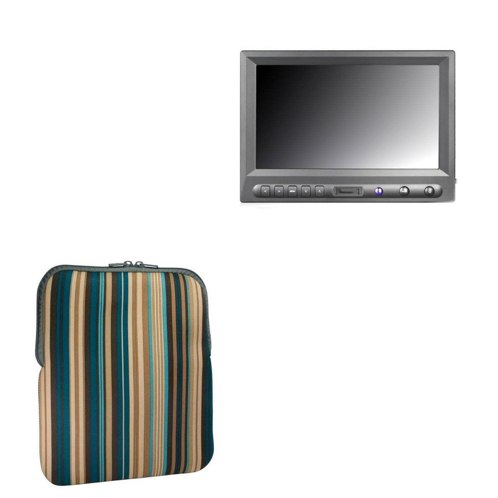 BoxWave Case Compatible with Avinair AV-FPV-819W - Chic Pouch, Retro 70's Design Neoprene Slip Sleeve - City Lights