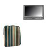 BoxWave Case Compatible with Avinair AV-FPV-819W - Chic Pouch, Retro 70's Design Neoprene Slip Sleeve - City Lights view 1