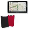BoxWave Case Compatible with Navman MYESCAPE - SlipSuit, Soft Slim Neoprene Pouch Protective Case Cover - Jet Black/Crimson Red (Reversible) view 1