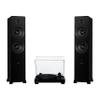 Fluance RT81 Elite High Fidelity Vinyl Turntable (Piano Black) with Ai81 Powered 2-Way Floorstanding Speakers (Black Ash) Diamond Stylus, Belt Drive, Built-in Preamp, 150W Class D Amplifier, Bluetooth view 1