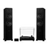 Fluance RT84 Reference High Fidelity Vinyl Turntable (Piano Black), PA10 Phono Preamp and Ai81 Powered Floorstanding Speakers (Black Ash), Ortofon 2M Blue Cartridge, 150W Class D Amplifier, Bluetooth view 1