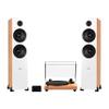 Fluance RT82 Reference High Fidelity Vinyl Turntable, PA10 Phono Preamp and Ai81 Powered Floorstanding Speakers, Ortofon OM10 Cartridge, 150W Class D Amplifier, Bluetooth (Lucky Bamboo) view 1