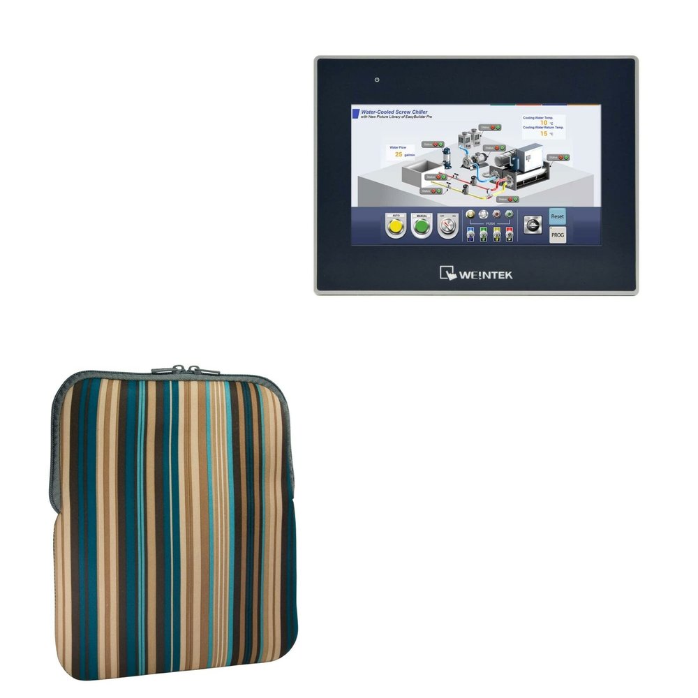 BoxWave Case Compatible with Maple Systems cMT3072X - Chic Pouch, Retro 70's Design Neoprene Slip Sleeve - City Lights