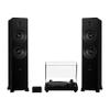Fluance RT82 Reference High Fidelity Vinyl Turntable (Piano Black), PA10 Phono Preamp and Ai81 Powered Floorstanding Speakers (Black Ash), Ortofon OM10 Cartridge, 150W Class D Amplifier, Bluetooth view 1