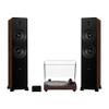 Fluance RT85N Reference High Fidelity Vinyl Turntable, PA10 Phono Preamp and Ai81 Powered Floorstanding Speakers, Nagaoka MP-110 Cartridge, 150W Class D Amplifier, Bluetooth (Natural Walnut) view 1