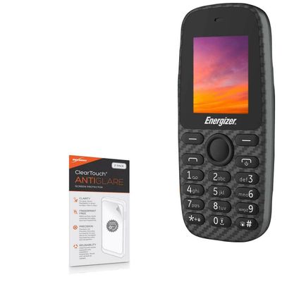 BoxWave Screen Protector Compatible with Energizer E2 - ClearTouch Anti-Glare (2-Pack), Anti-Fingerprint Matte Film Skin