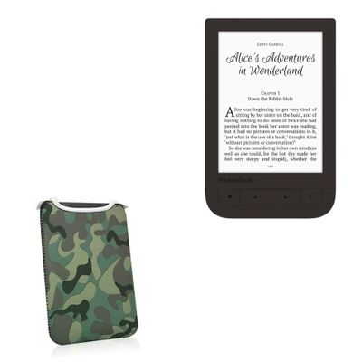 BoxWave Case Compatible with Pocketbook Touch HD 2 - Camouflage SlipSuit, Slim Design Camo Neoprene Slip On Pouch