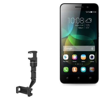BoxWave Car Mount Compatible with Honor Bee - Rearview Mirror Car Mount, Rear View Mirror Adjustable GPS Car Mount - Jet Black