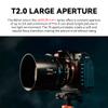 7artisans 85mm T2.0 Large Aperture Full Frame Cine Lens Compatible for Sony E-Mount, Manual Focus Low Distortion Cinema Lens Mirrorless Cameras for Sony A7 Series FX3 A7S3 A7M3 A7M4, Black view 3