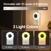 Night Light Clock, Dimmable+3 Light Colors+Timer Nightlight Timing Light, Small Clock, Toilet Light with Plug in Timer, Night Light Plug in, Nightlight for Kids Room, Bedroom Clocks for Kids Room view 4