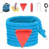 Tug of War Rope for Kids and Adults, Natural Twisted Cotton Rope, Outdoor Games Perfect for Carnival Team Building Activities, Field Day Family Reunion Birthday Party Game, Outside Yard Lawn Games view 1