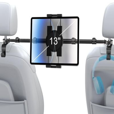woleyi Car Tablet Headrest Holder for iPad - Car Back Seat Headrest Tablet Mount Stand, Road Trip Essentials for Kids, for iPad Pro Air Mini, Galaxy Tabs, Kindle Fire HD, Switch, iPhone, 4-13" Devices