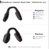 BLAZERBUCK Replacement Nose Piece Nose Pads for Oakley Activate OX8173 Eyeglasses - Black view 4