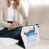ERWYTYIOI Case for Kindle Fire 7 Tablet (9th/7th Gen, 2019/2017 Release) - Slim PU Leather Stand Flip Cover with Card Slot & Pencil Holder, Funny Words with Blue Sea Turtle on Rustic Wooden Board view 4