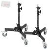 AMBITFUL Mobile Light Stand, 21-31.9 inch Folding Bracket Light Stand Photography, Compatible for Studio Fash LED Lights, Studio LED Light, Studio Strobe Light (2 Pack) view 1
