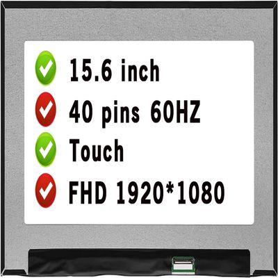 BTSELSS 40 Pins FHD 1920X1080 LCD Replacement for DELL DP/N: 0NM22V NM22V On Cell Touch Screen 15.6" Narrow Edge Display Panel (for Touch Version)