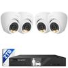 ONWOTE 8 Channel NVR PoE Security Camera System, 4X 6MP Wired Outdoor IP Cameras, AI Human Vehicle Detection Tigger Color Night Vision, 122 FoV, 8CH 4K 8MP NVR 2TB, CCTV Kit for Home Businesses view 1